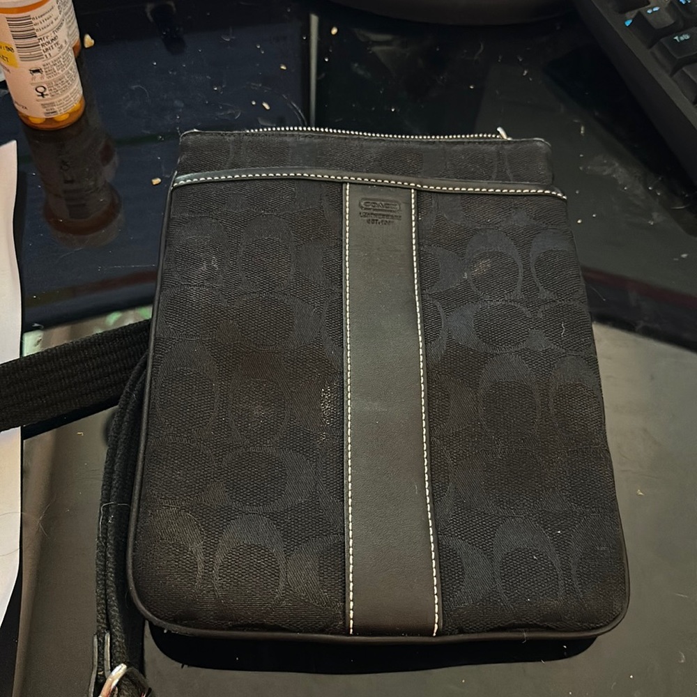 Crossbody black coach bag
